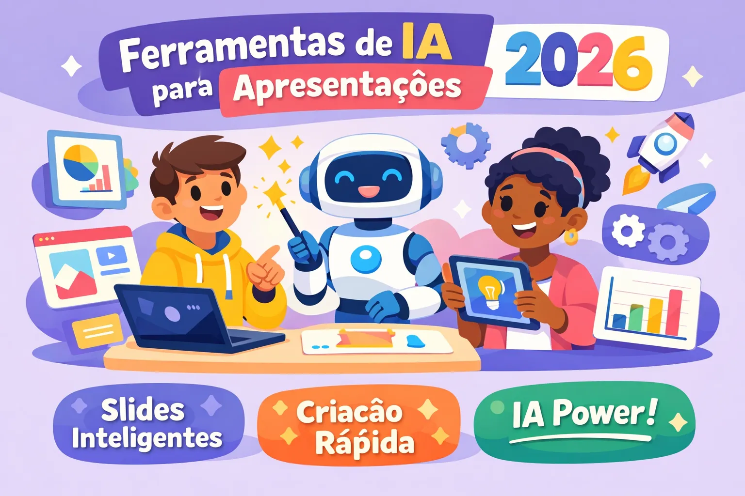7 ferramentas para criar apresentações com IA em 2026