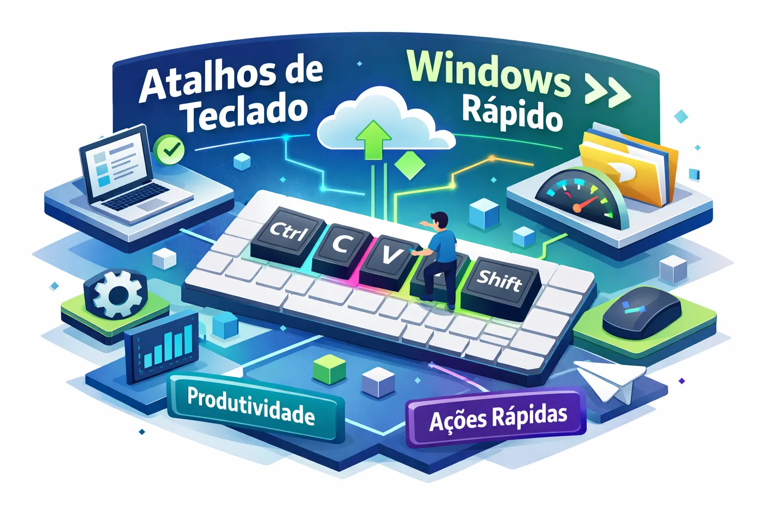 Atalhos de teclado no Windows para trabalhar mais rápido