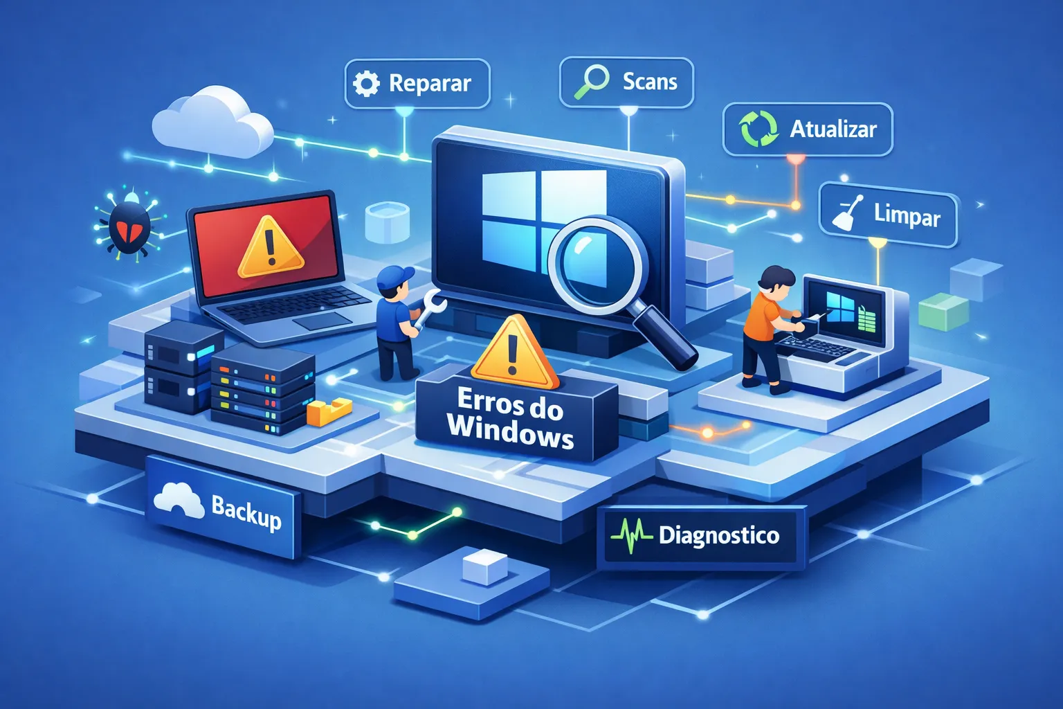 Como corrigir erros do Windows: 7 soluções eficazes