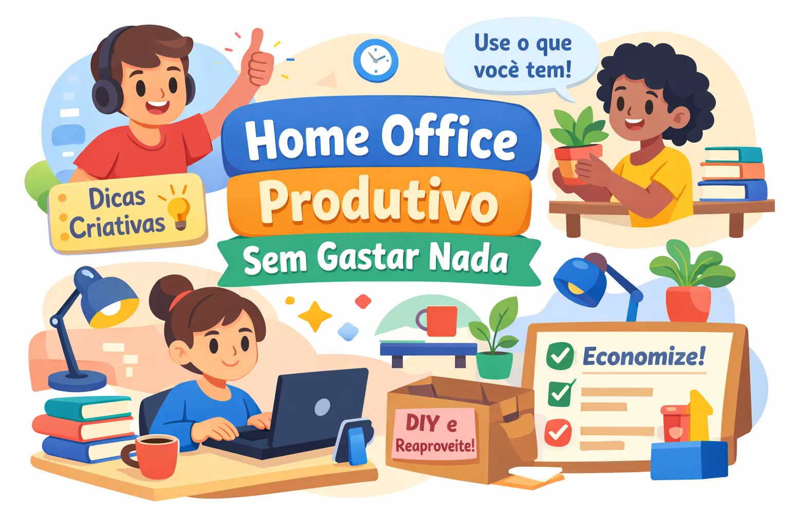 Como montar um home office produtivo sem gastar nada