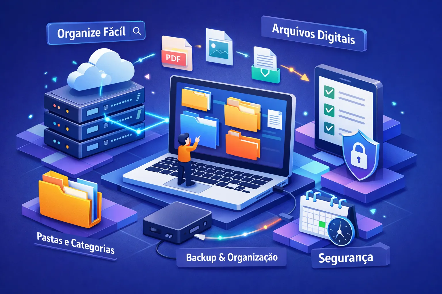 Como organizar documentos digitais no trabalho de vez