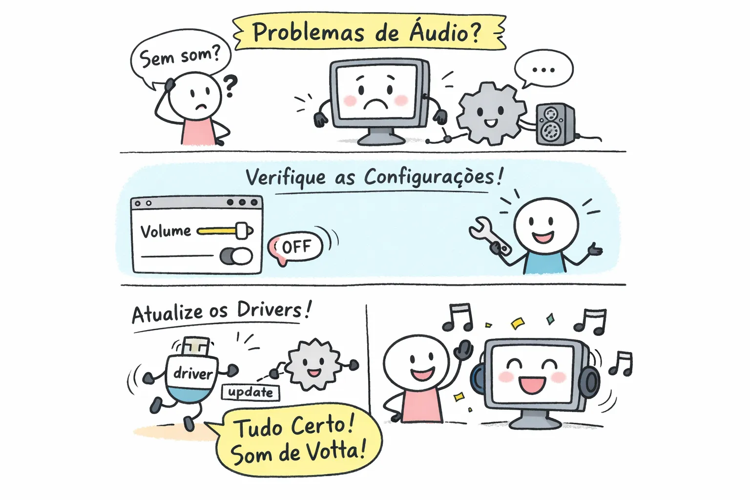 Como voltar o som do seu computador sem complicação