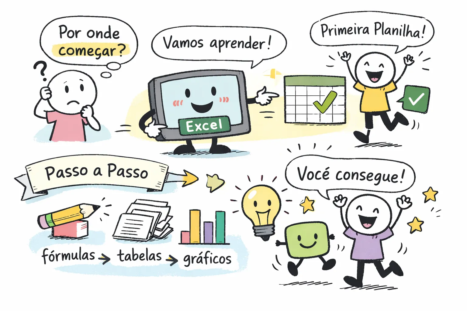 Excel para iniciantes: guia do zero à primeira planilha