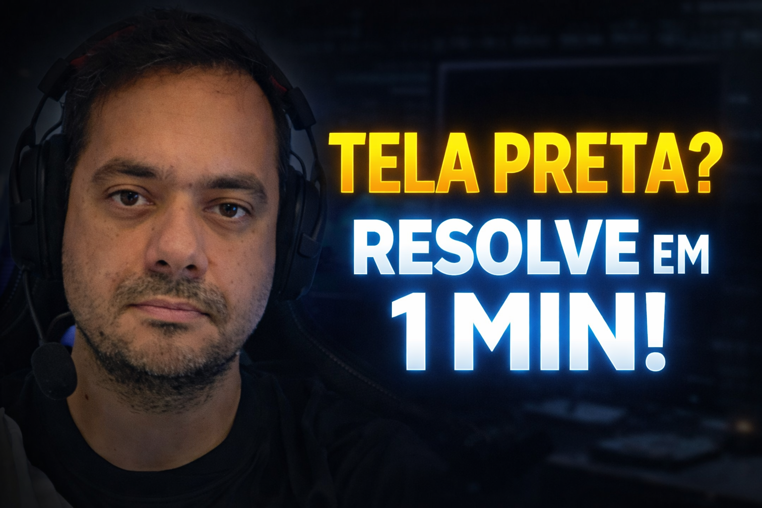 Tela preta no PC? Veja como resolver facilmente