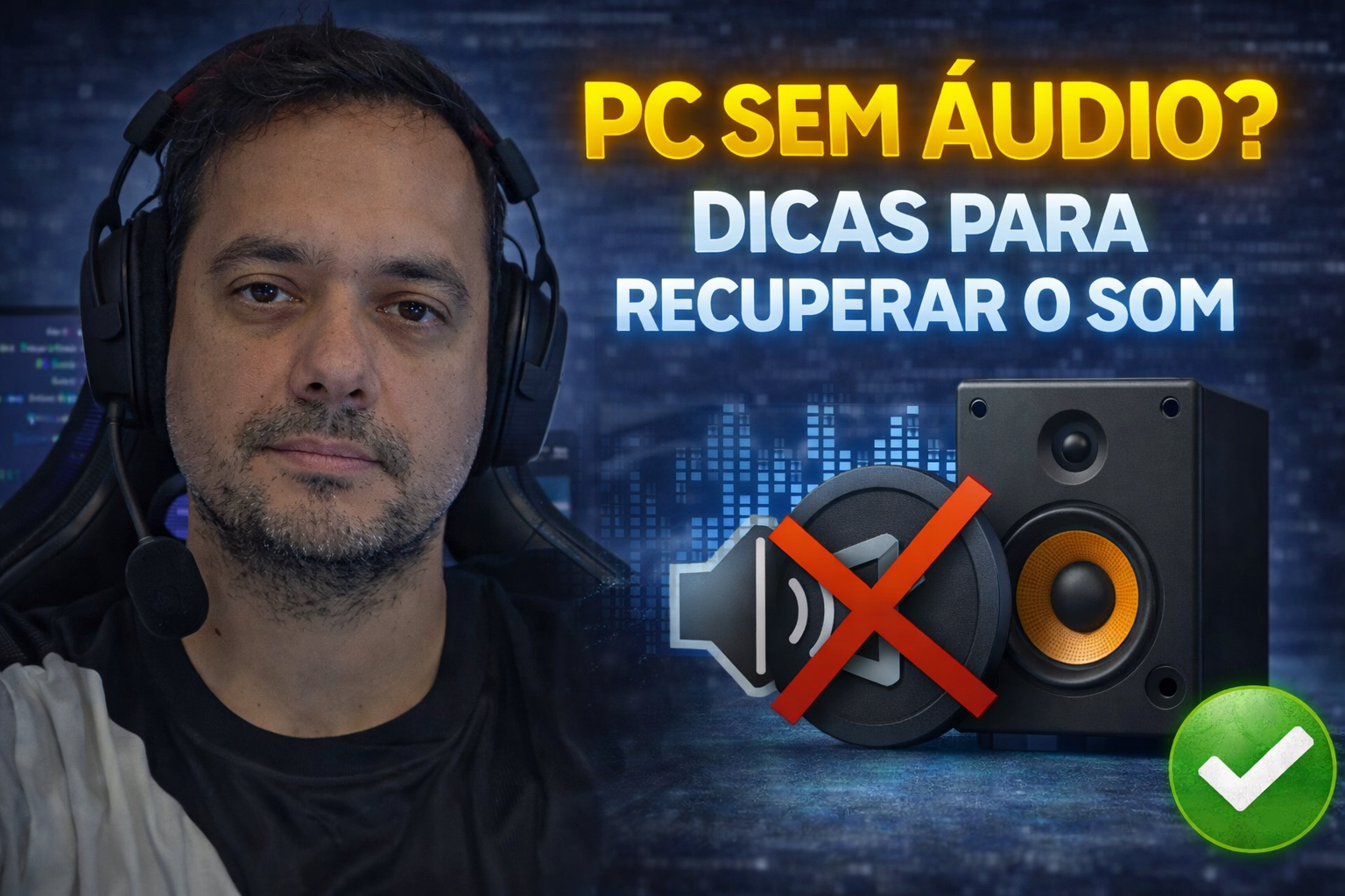 PC sem áudio? Dicas para recuperar o som
