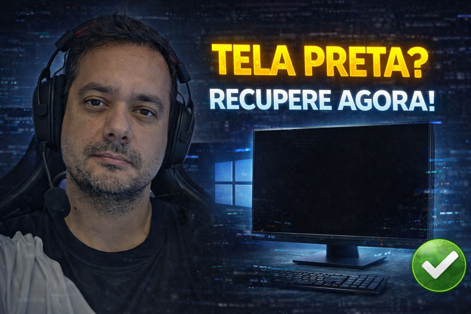 Tela preta no Windows: guia de recuperação