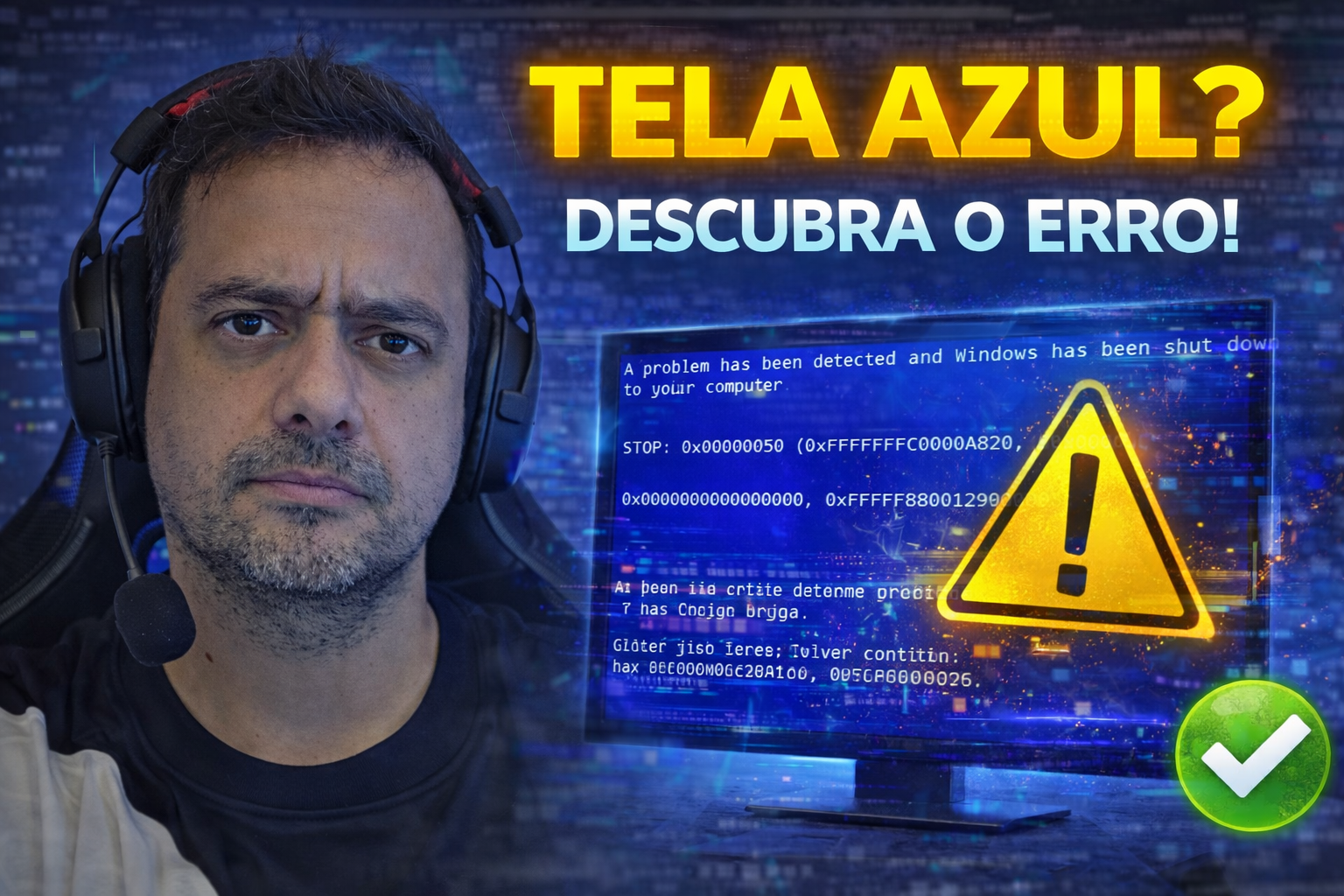 Tela Azul com Código de Erro: O que Significa e Como Resolver
