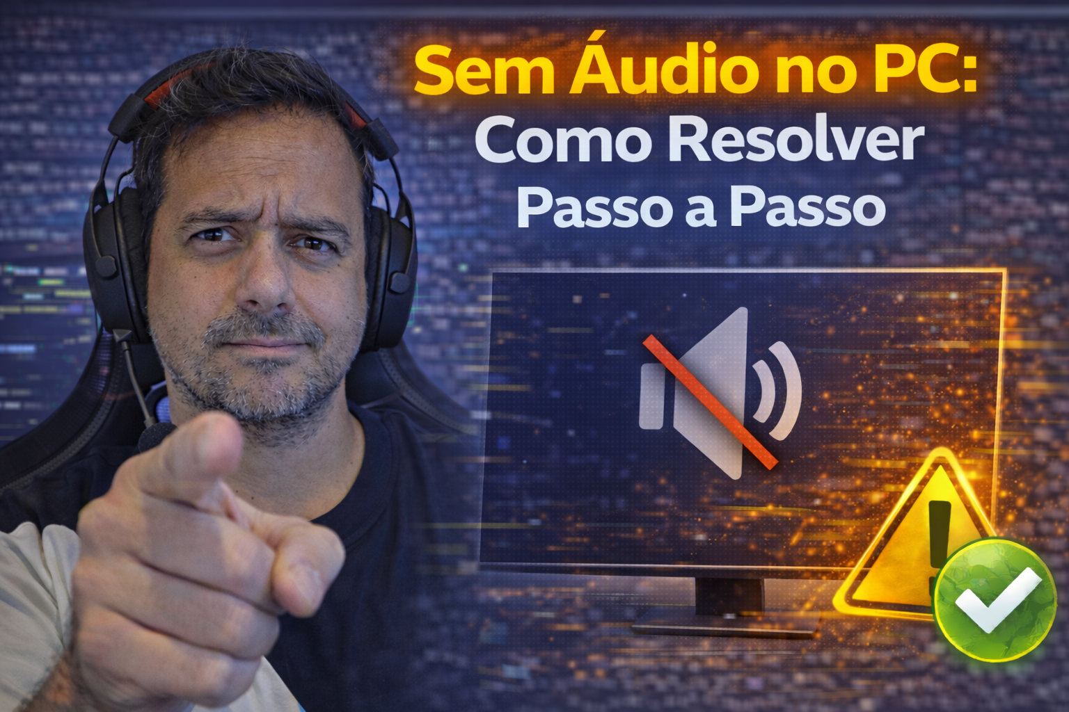 Sem Áudio no PC: Como Resolver Passo a Passo