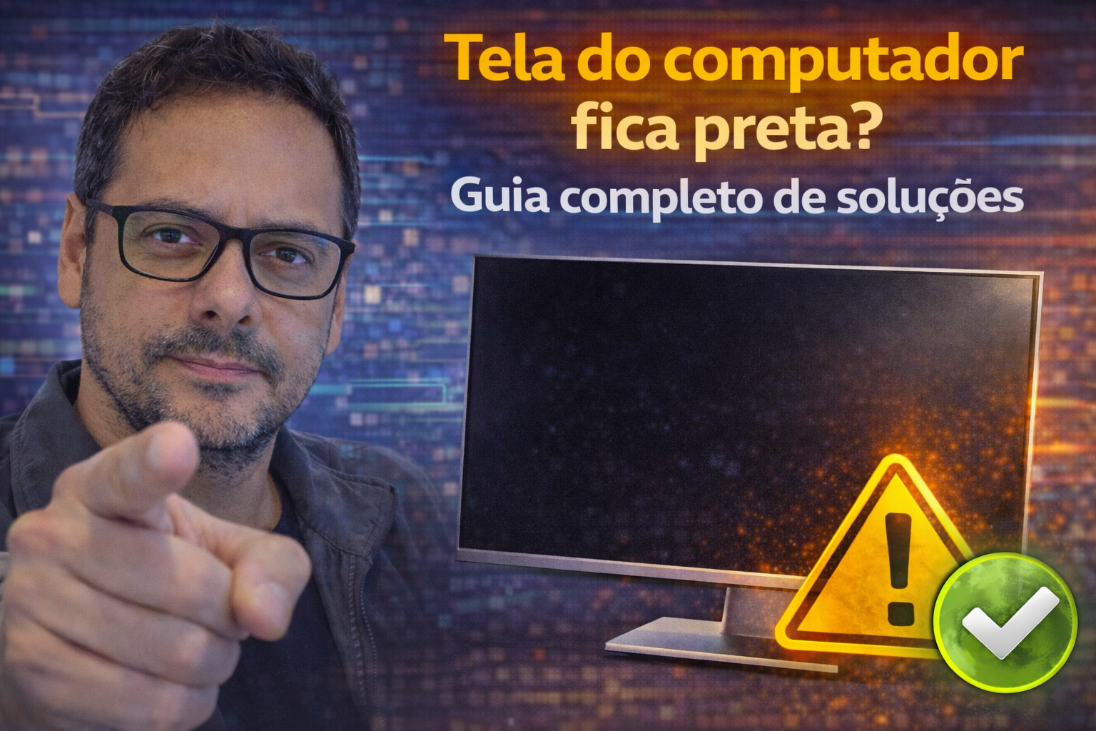 Tela do computador fica preta? Guia completo de soluções