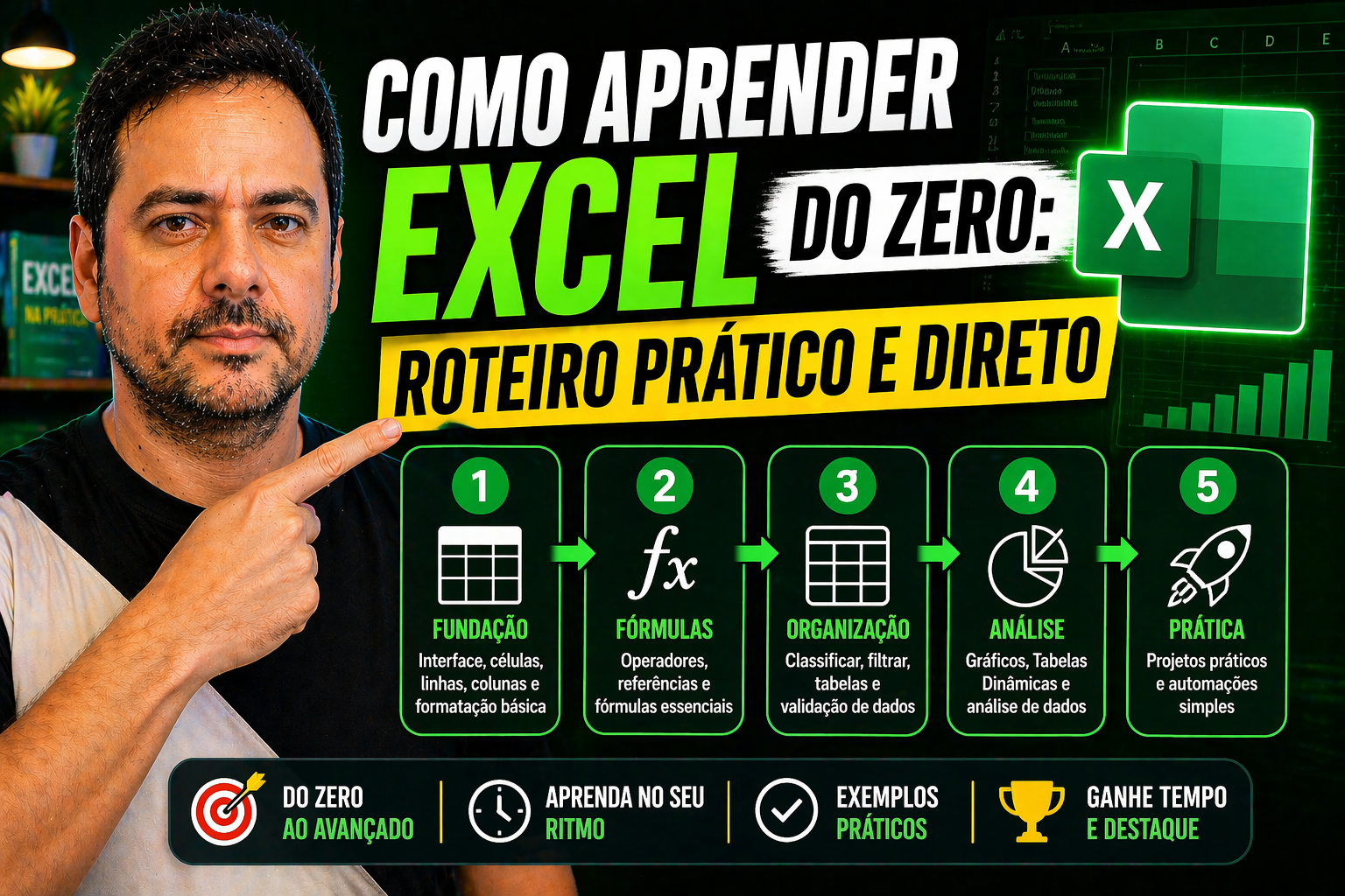 Como aprender Excel do zero: roteiro prático e direto