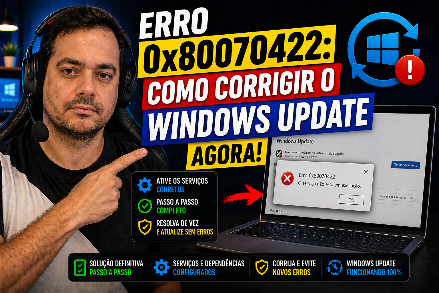 Erro 0x80070422: como corrigir o Windows Update agora