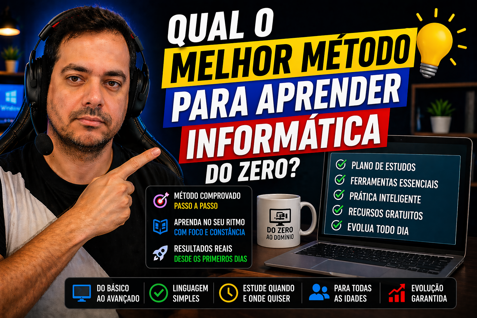 Qual o melhor método para aprender informática do zero?