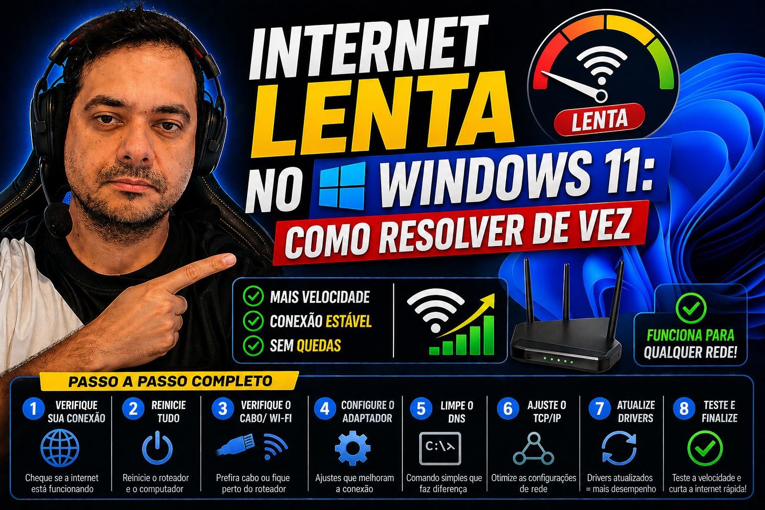 Internet lenta no Windows 11: como resolver de vez