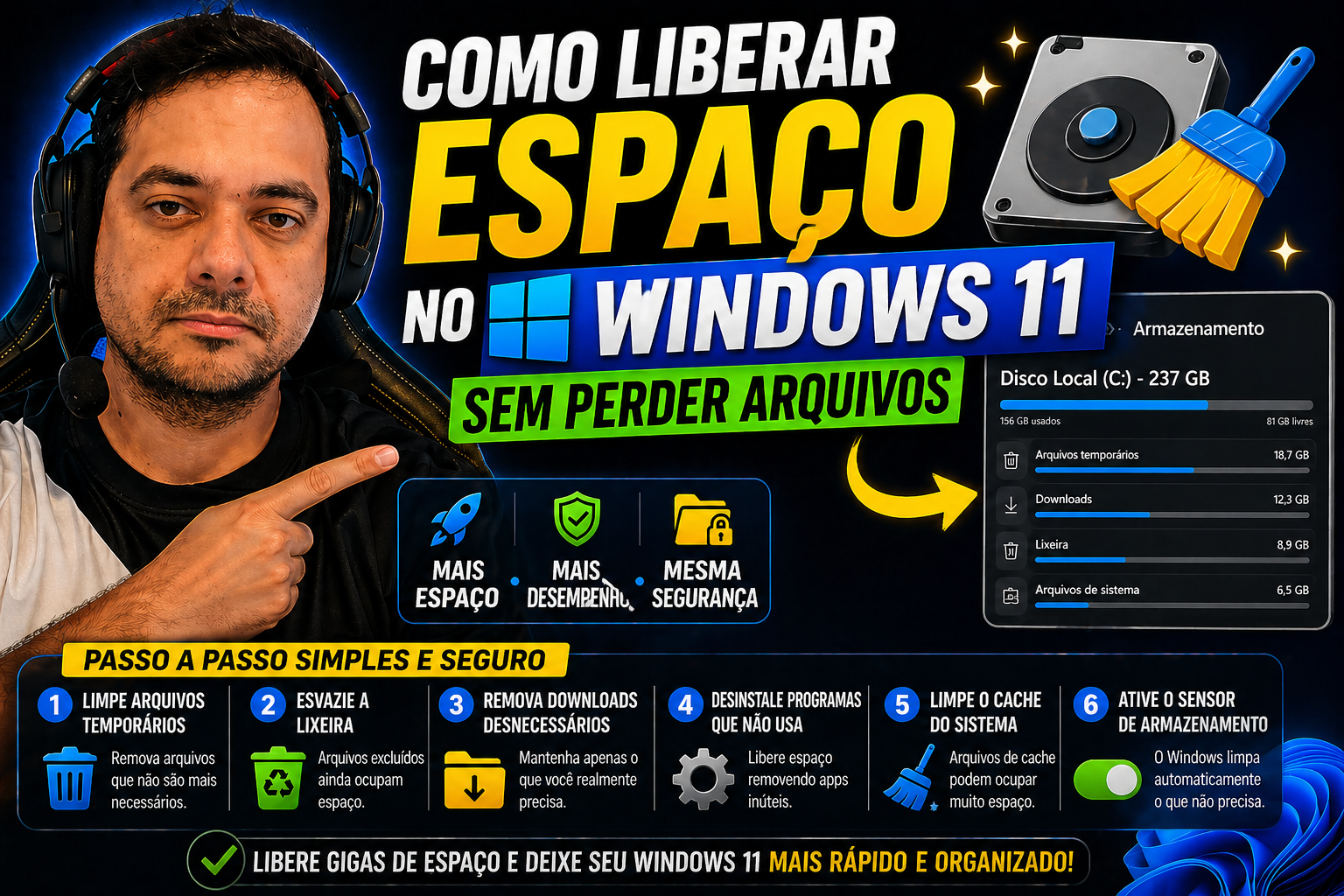 Como Liberar Espaço no Windows 11 Sem Perder Arquivos