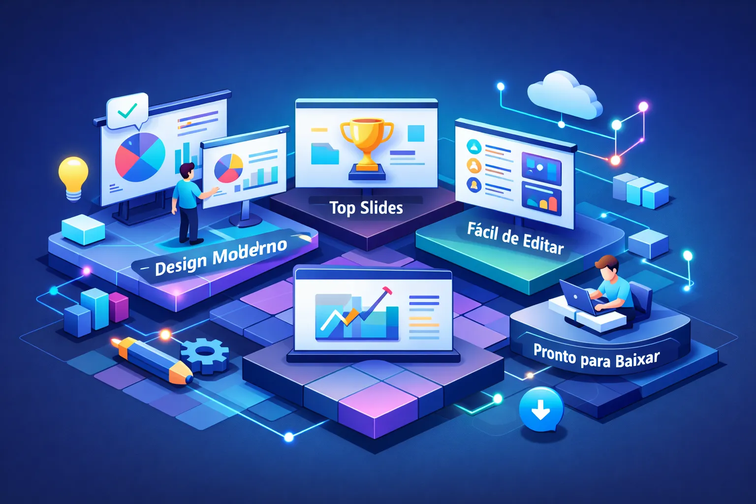 Slides profissionais: os melhores templates para baixar