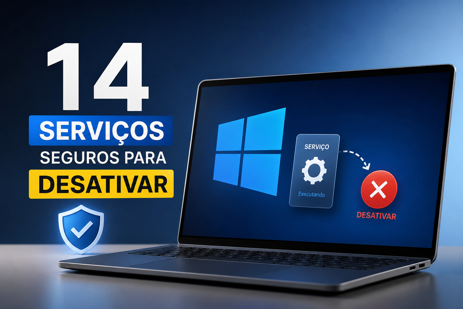 14 serviços do Windows seguros para desativar em 2026
