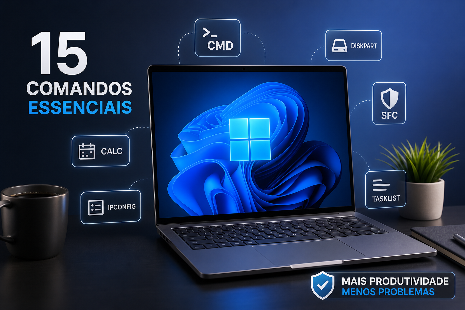 15 comandos essenciais do Windows para salvar seu dia