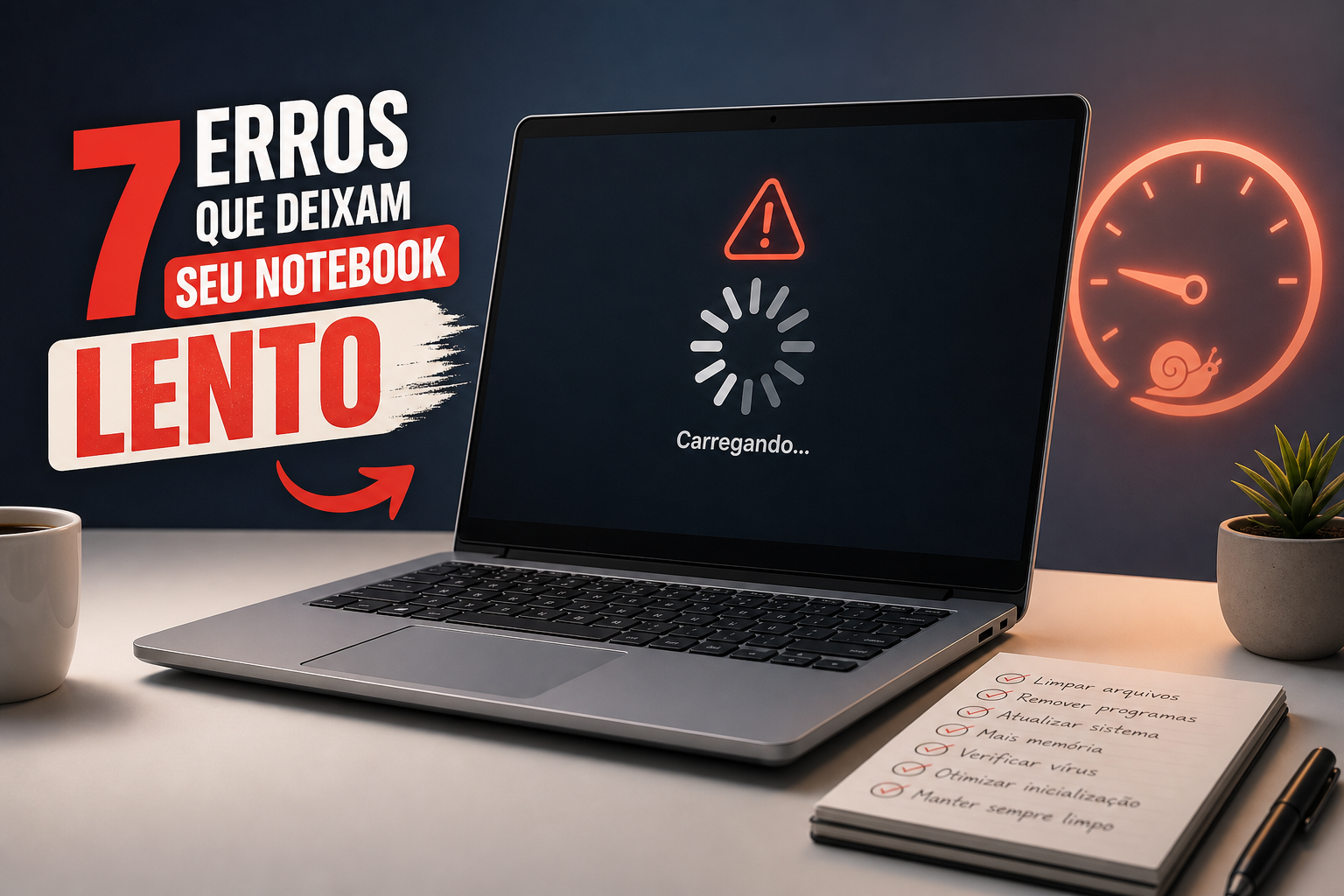 7 erros que deixam seu notebook lento e como resolver