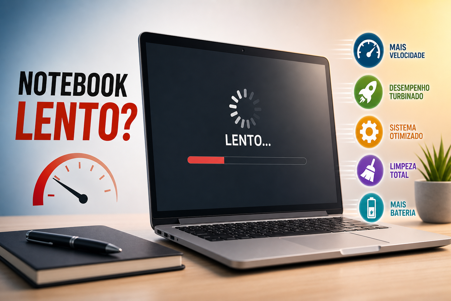 7 Soluções Rápidas Para Notebook Lento