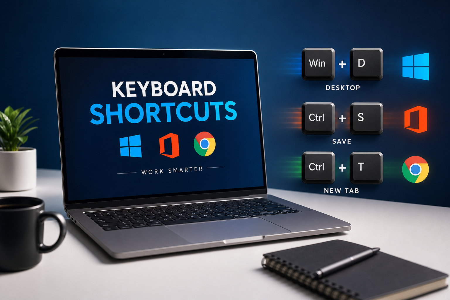 Atalhos úteis de teclado para Windows, Office e navegadores