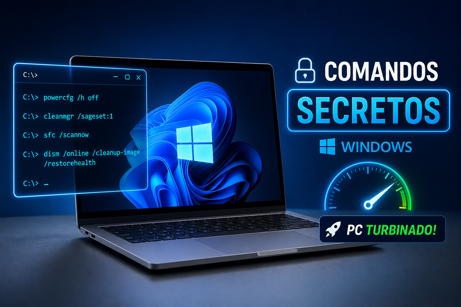 Comandos secretos do Windows que vão turbinar seu PC