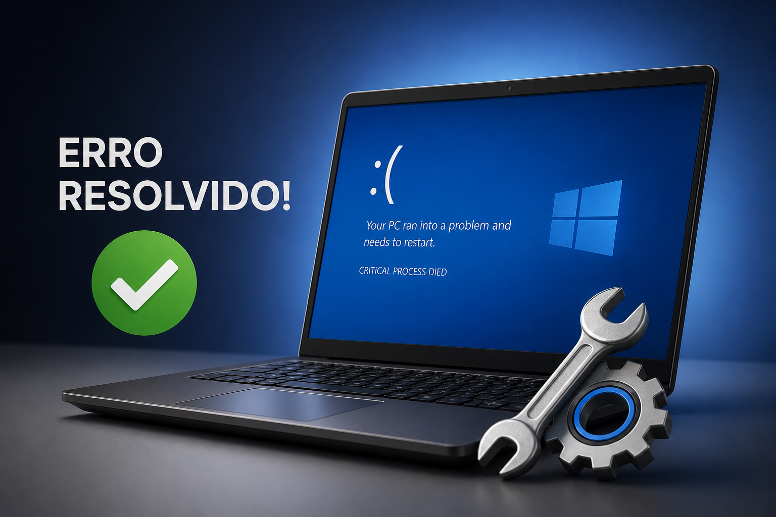 Como Corrigir o Critical Process Died Passo a Passo