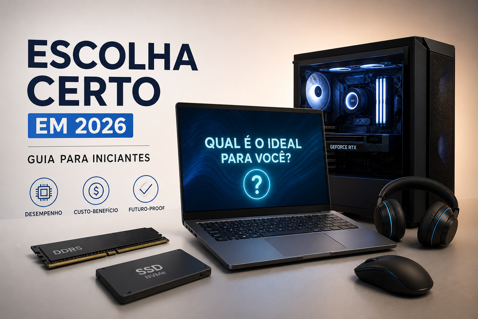 Como Escolher um Computador em 2026: Guia para Iniciantes