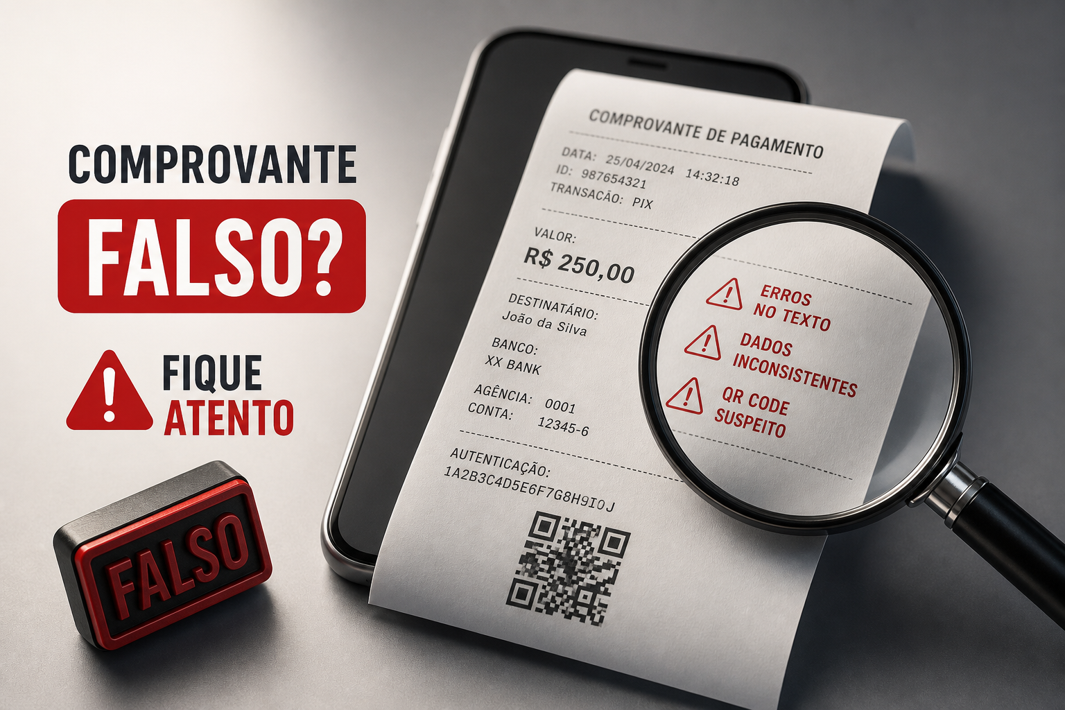Como identificar comprovante falso: 10 sinais do golpe