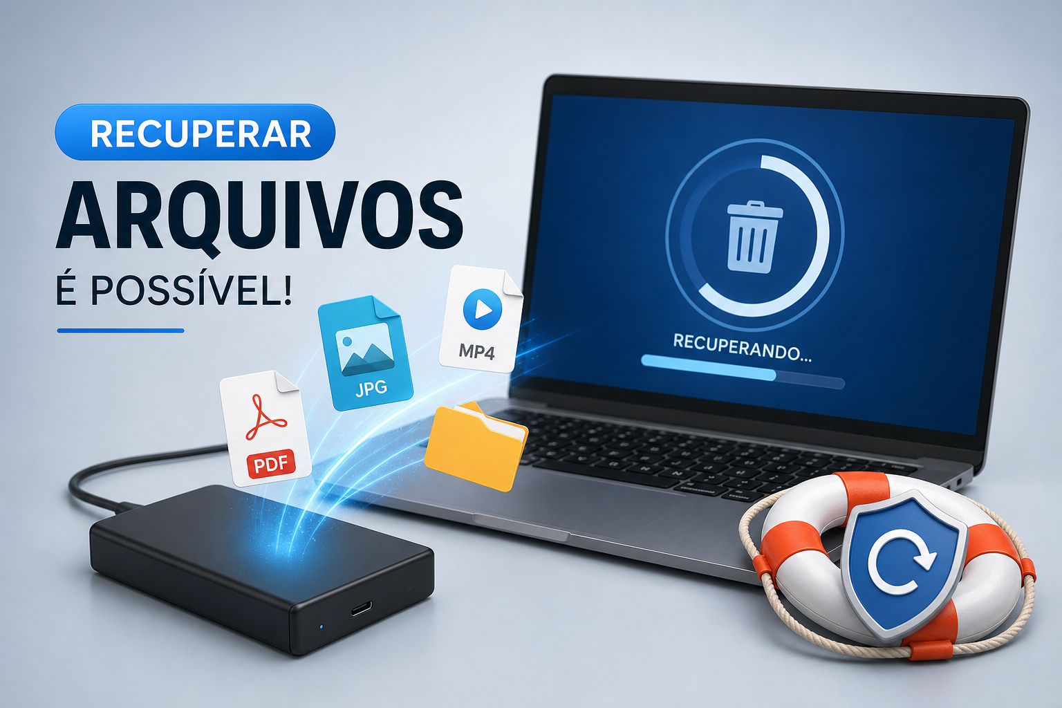Como recuperar arquivos apagados: guia prático 2026