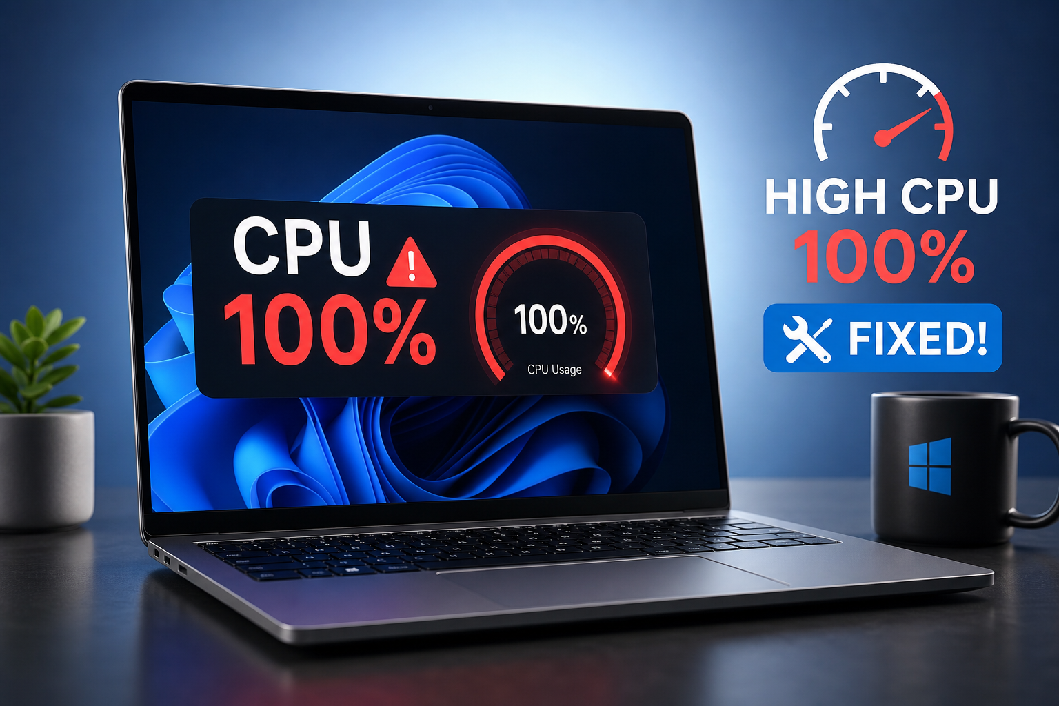 CPU em 100%: 7 correções rápidas para Windows 10/11