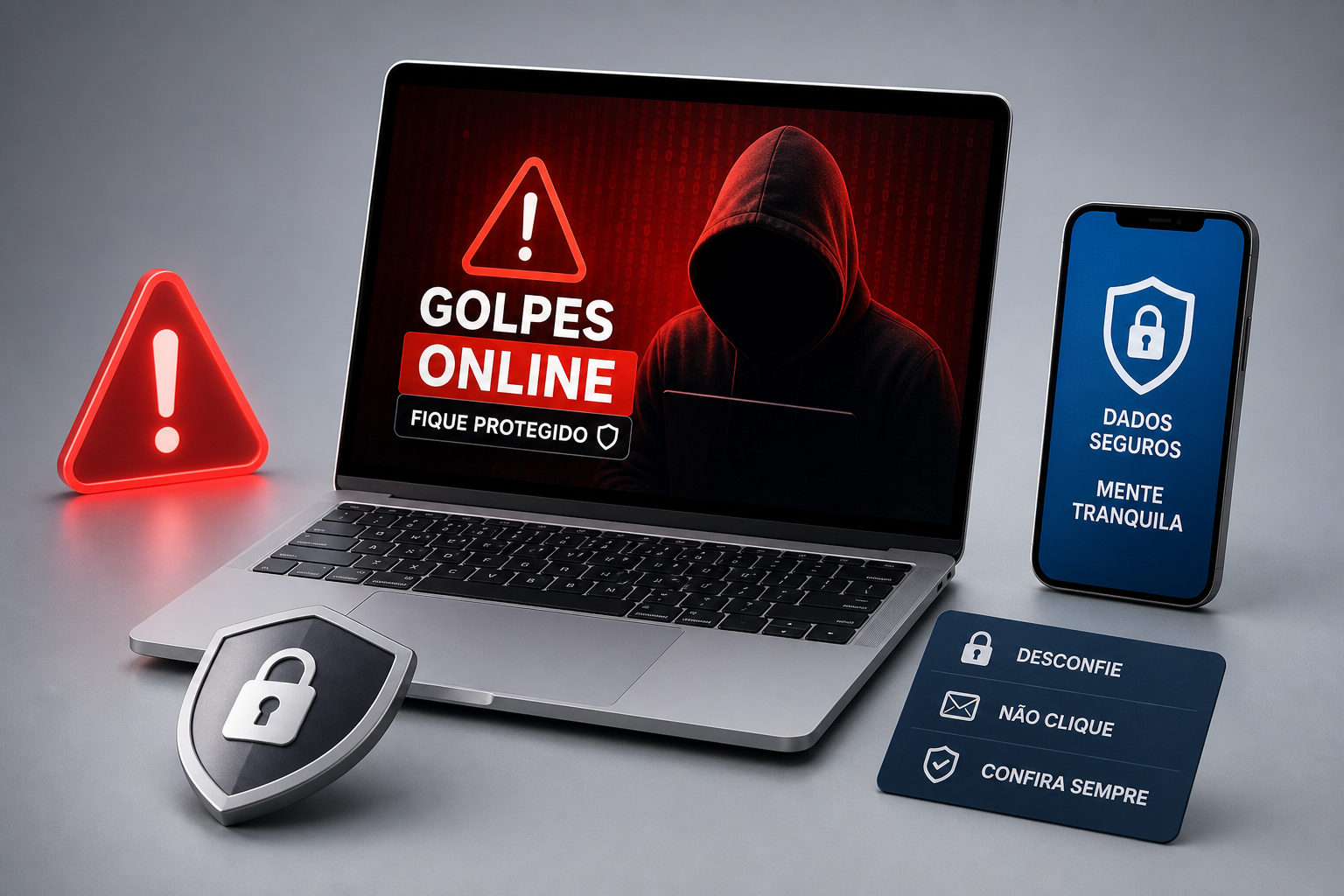 Golpes online mais comuns em 2026 e como se proteger