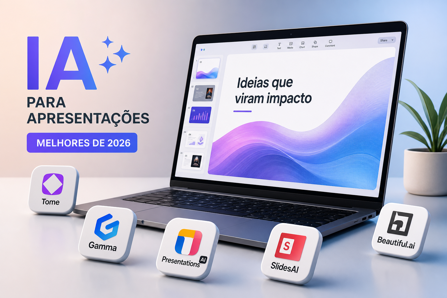 IA para criar apresentações: compare as melhores de 2026