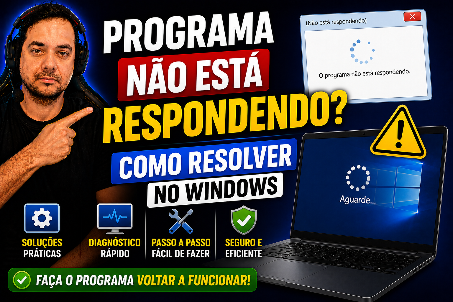 Programa não está respondendo: como resolver no Windows