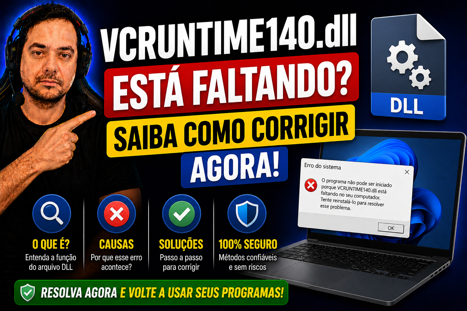 VCRUNTIME140.dll está faltando? Saiba como corrigir agora