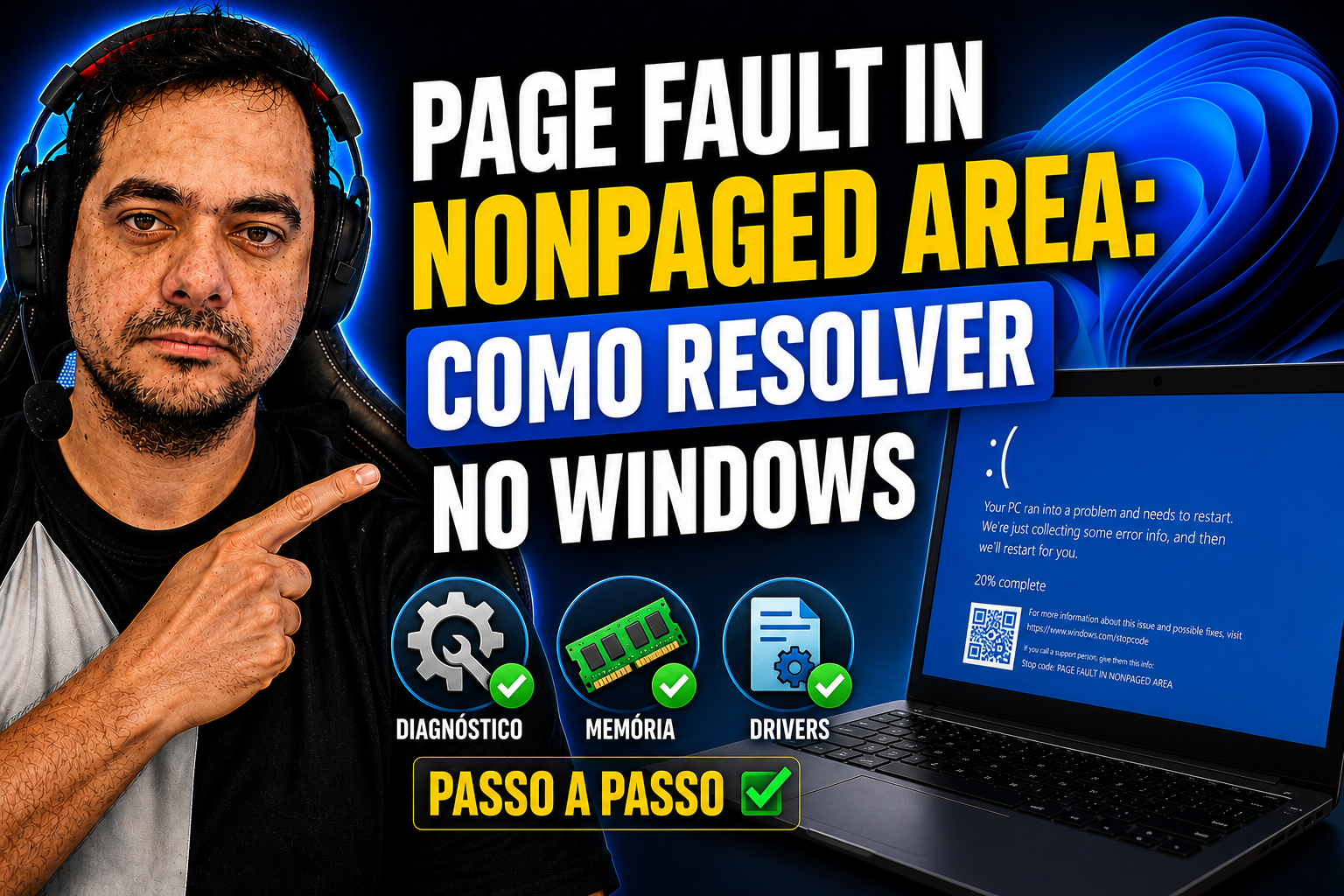 Page Fault in Nonpaged Area: Como Resolver no Windows