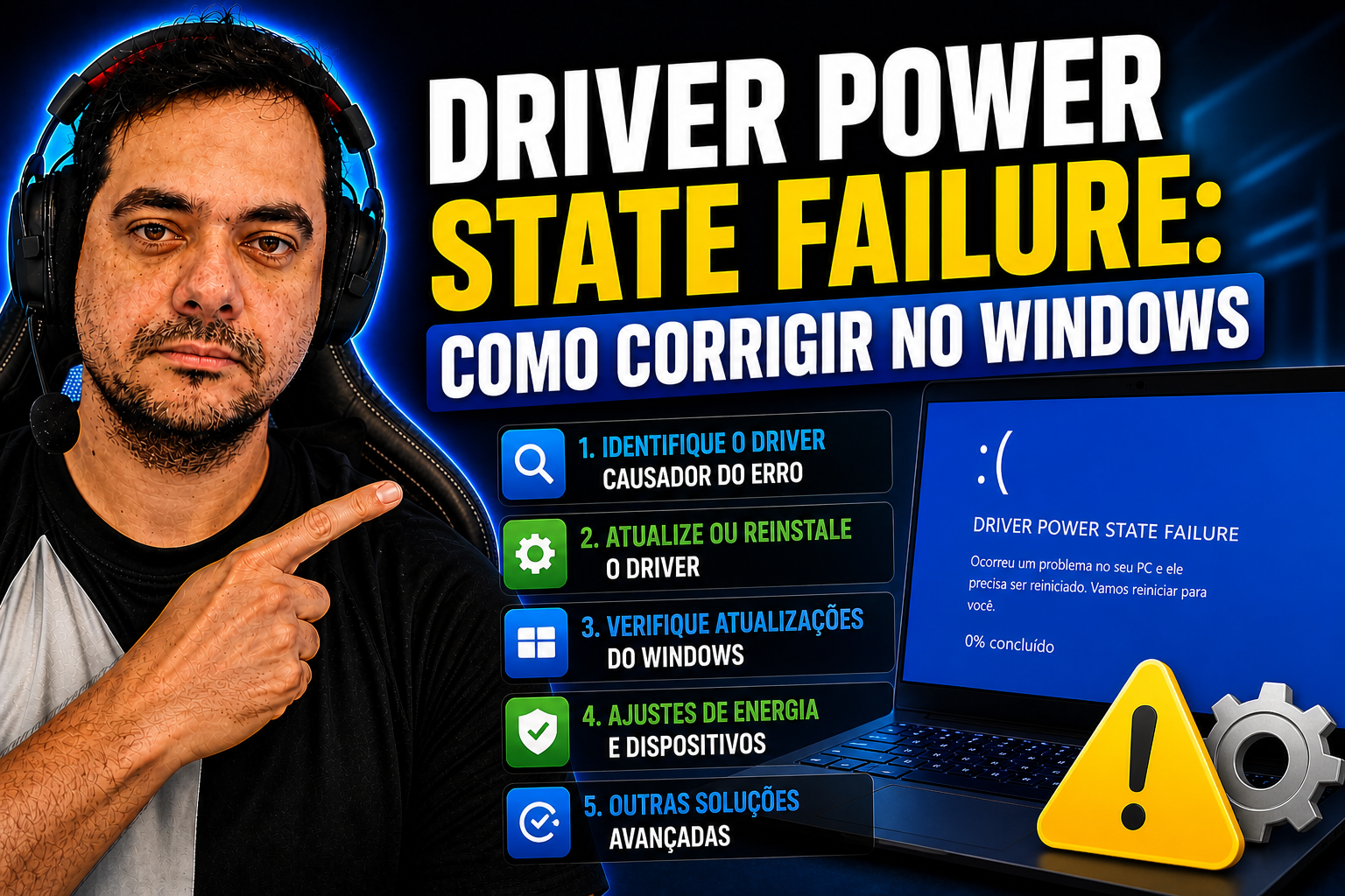 Driver Power State Failure: Como Corrigir no Windows