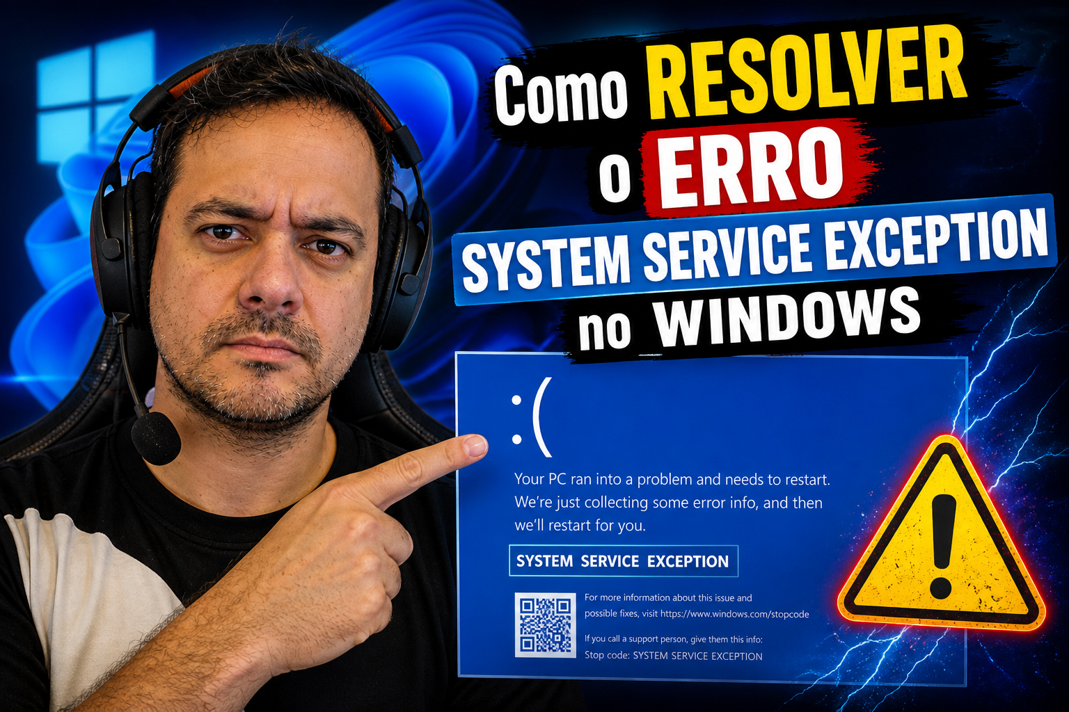 Como Resolver o Erro System Service Exception no Windows