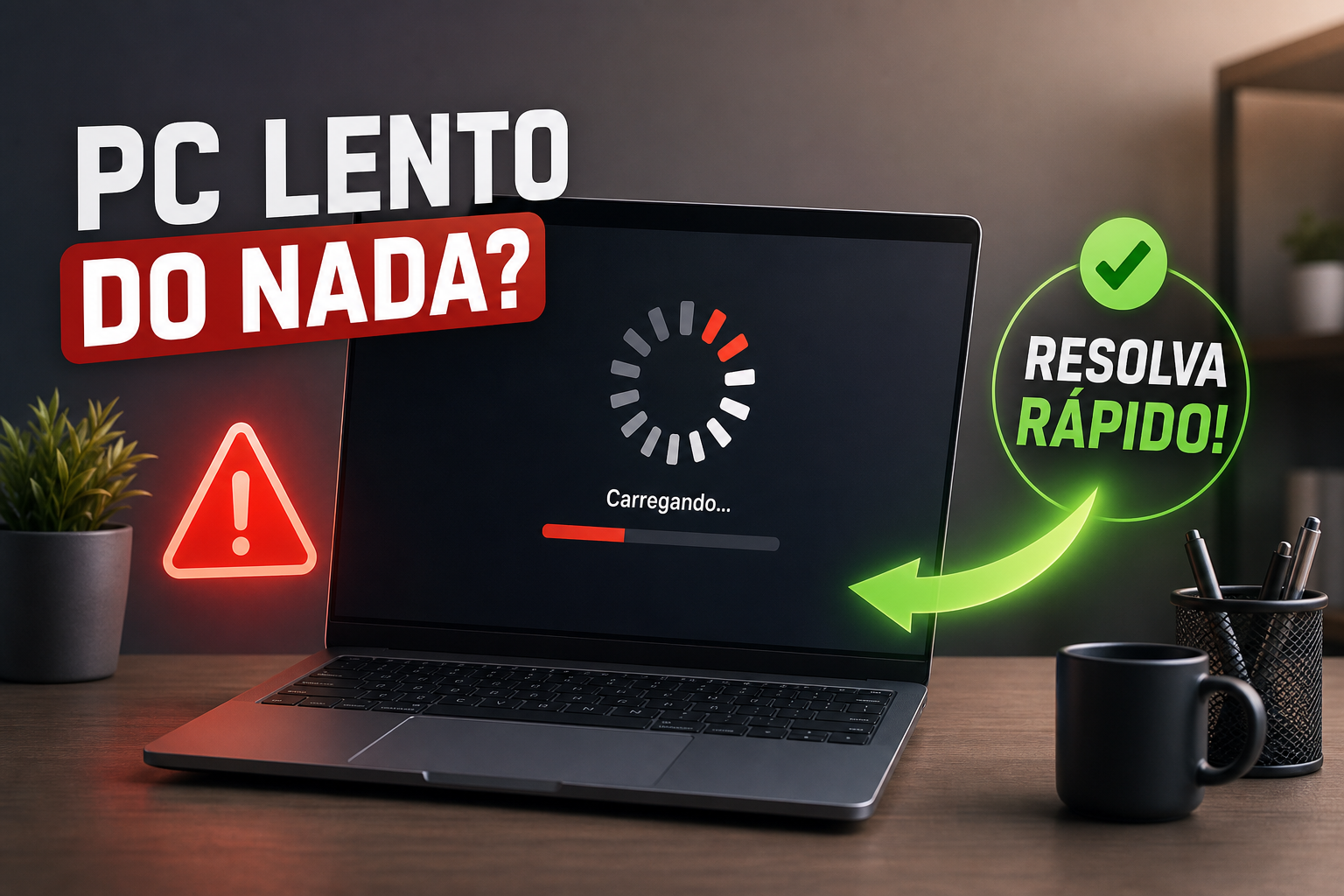 PC lento do nada: o que causa e como resolver rápido