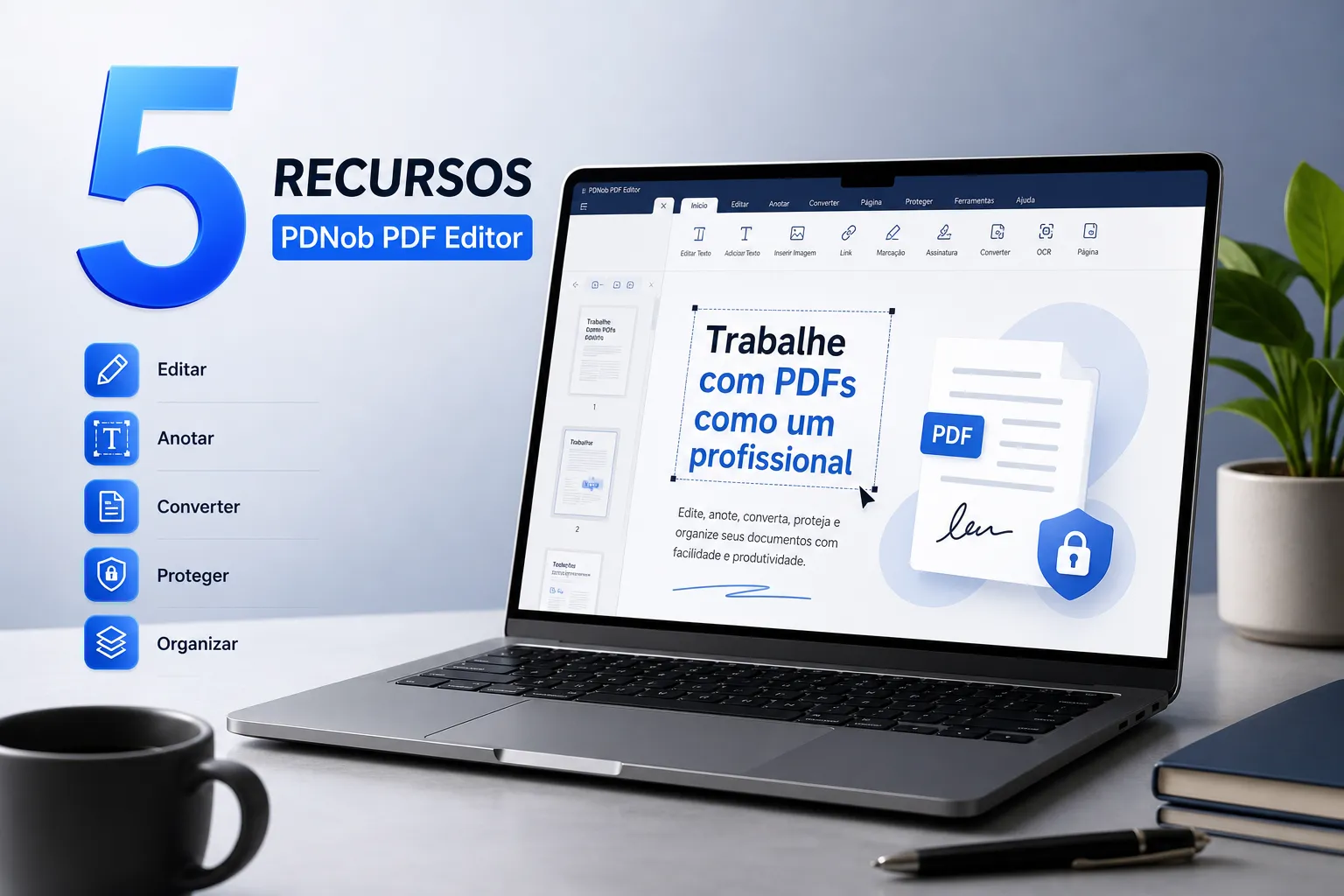 5 Recursos do PDNob PDF Editor para Trabalhar Melhor