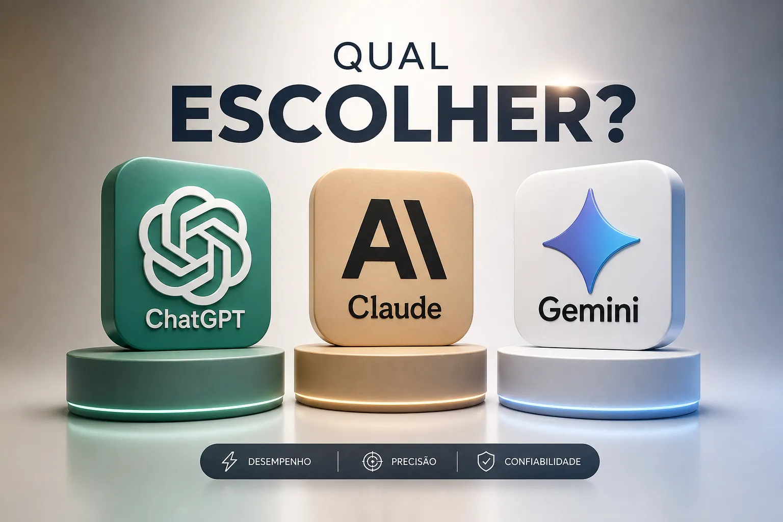 ChatGPT, Claude ou Gemini: qual escolher em 2026?