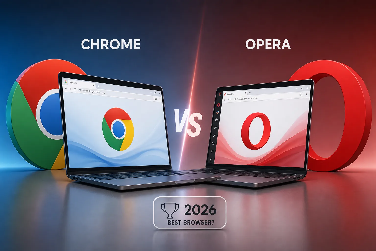 Chrome vs Opera: qual é o melhor navegador em 2026?