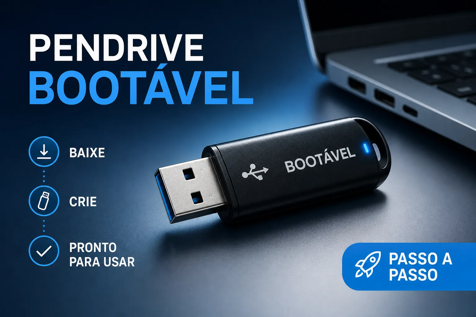 Como Criar Pendrive Bootável Passo a Passo