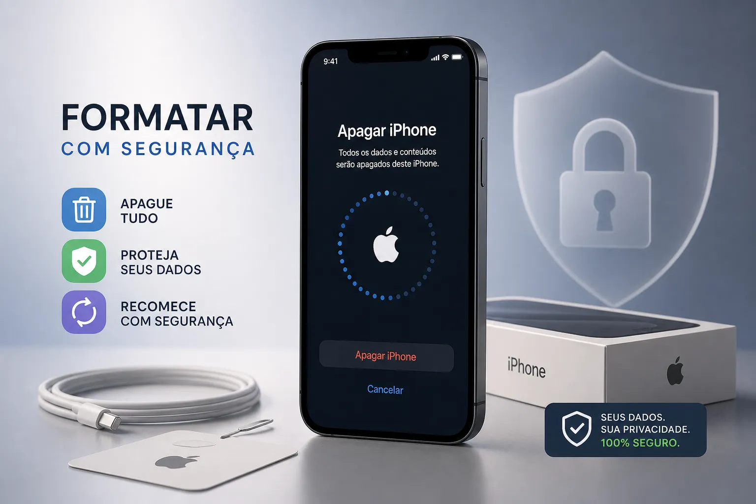 Como formatar iPhone com segurança: guia completo