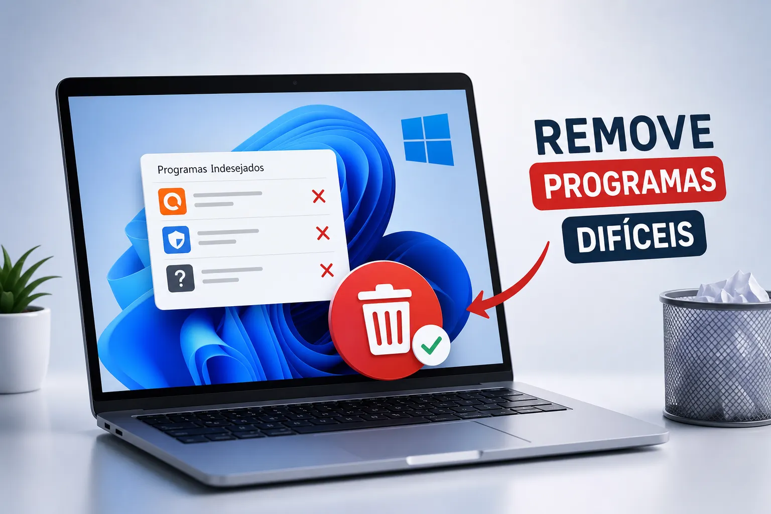 Como remover programas que não desinstalam no Windows