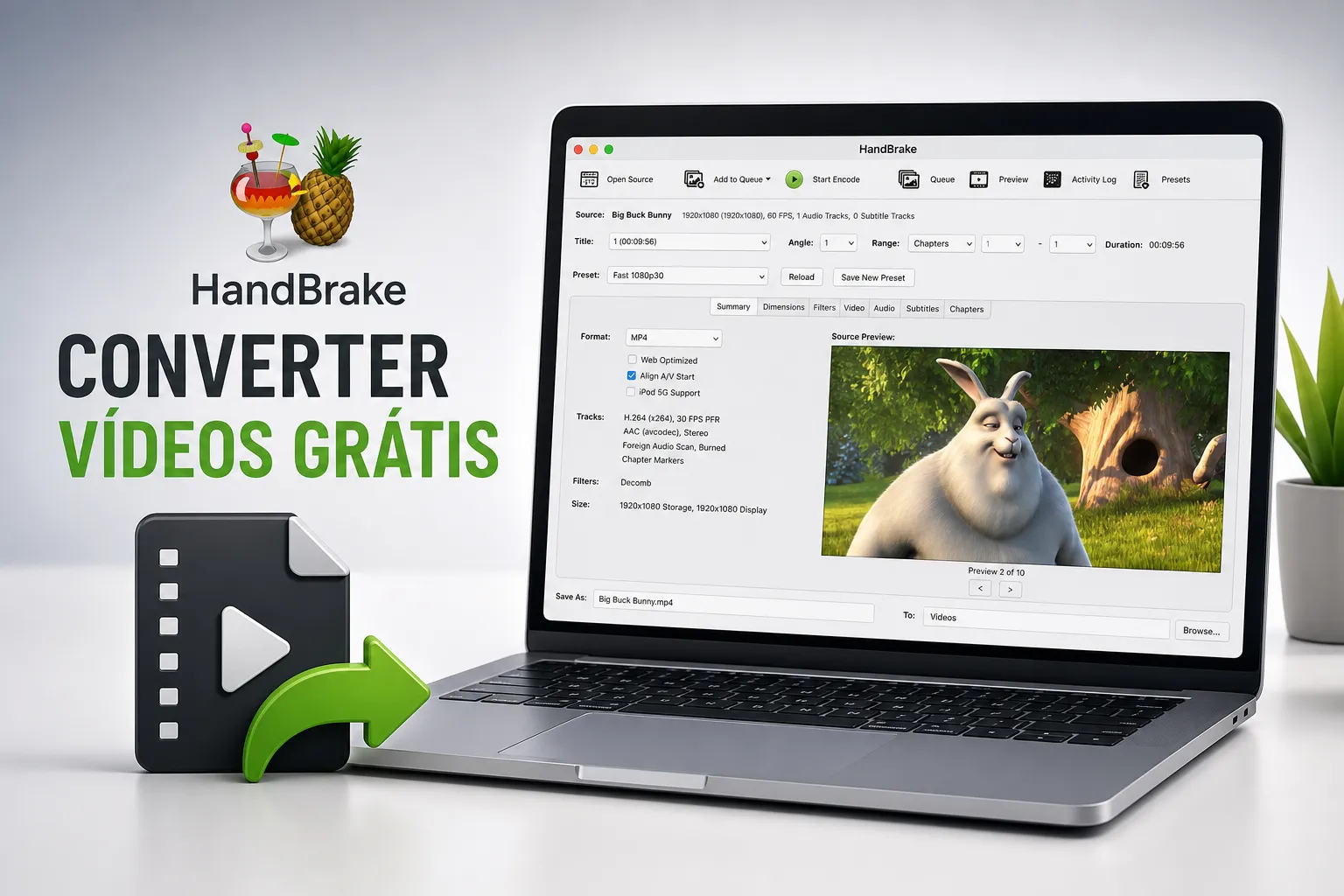Como Usar o HandBrake para Converter Vídeos Grátis