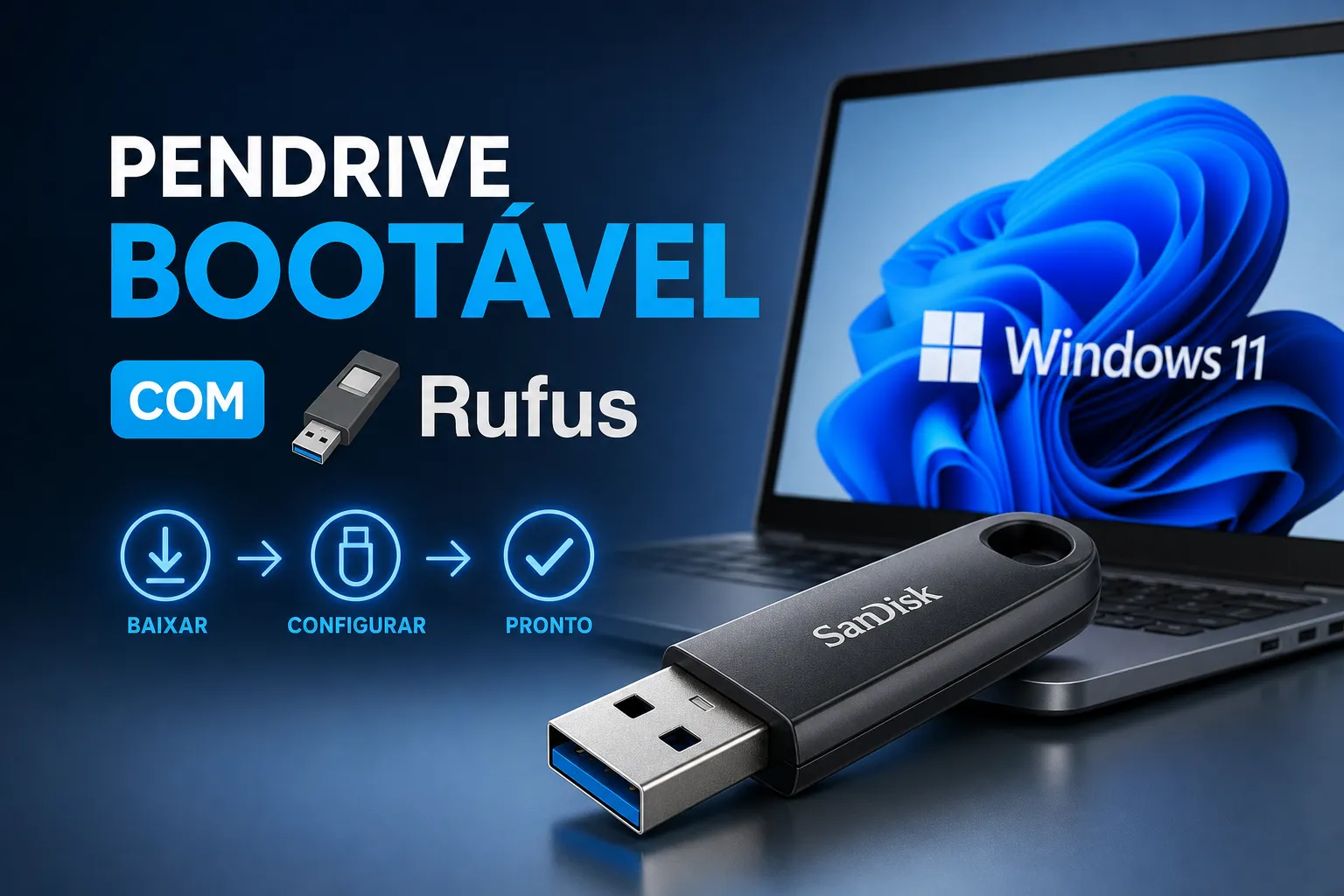 Como Usar o Rufus para Criar Pendrive Bootável