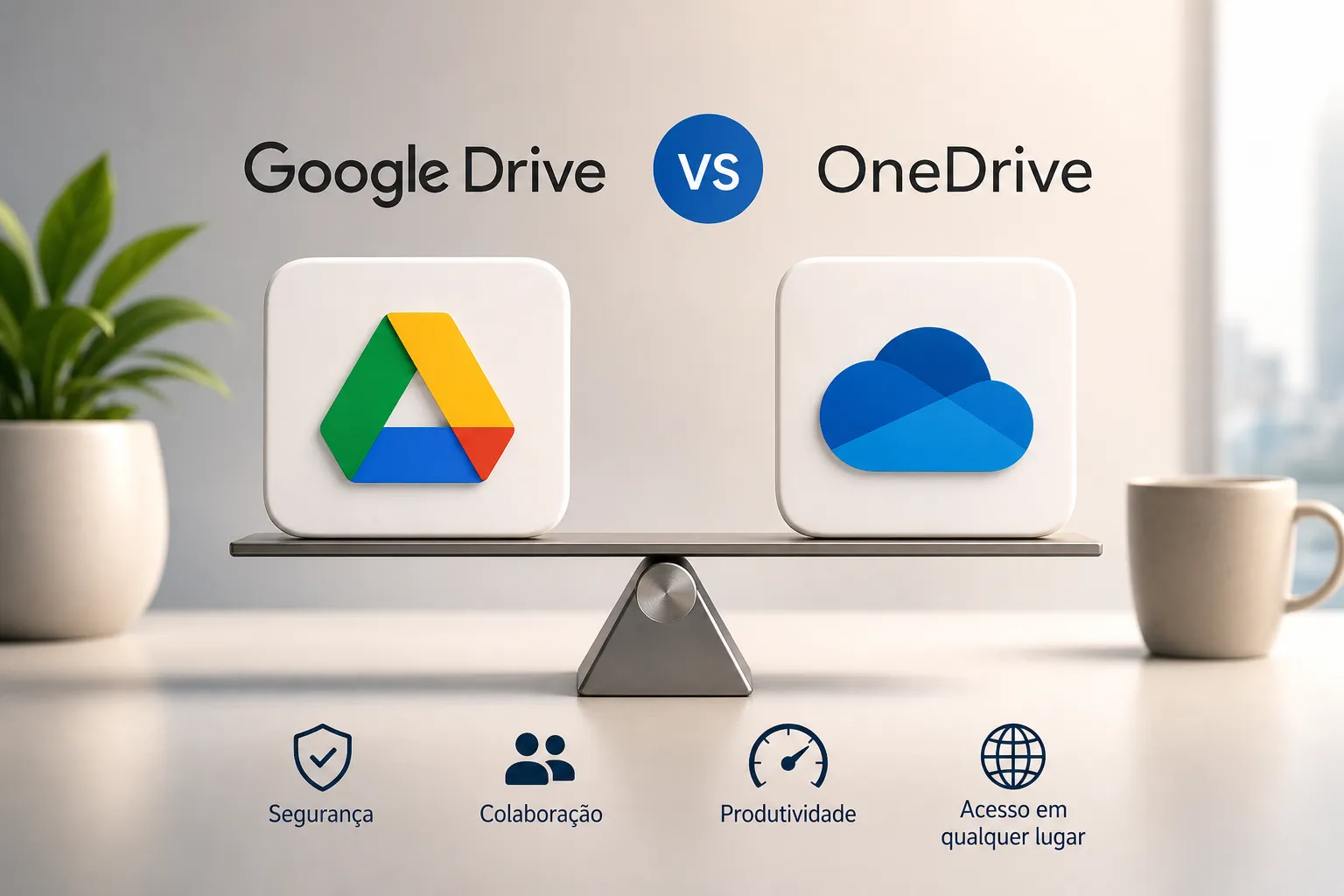 Google Drive ou OneDrive para trabalhar no Brasil em 2026