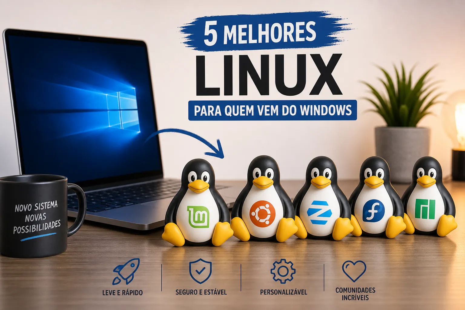 Os 5 Melhores Linux para Quem Vem do Windows