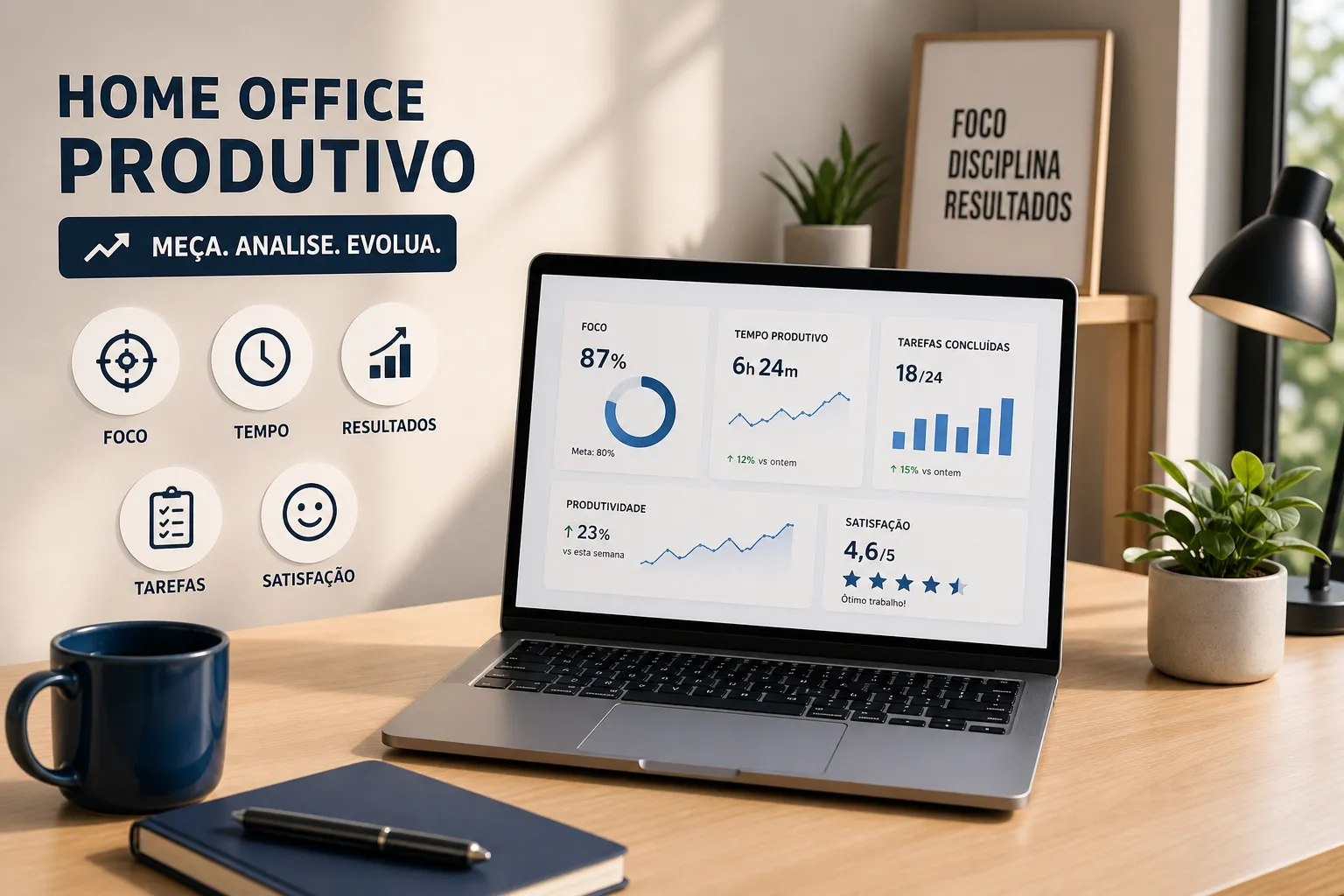 Produtividade home office: 5 métricas para medir resultados