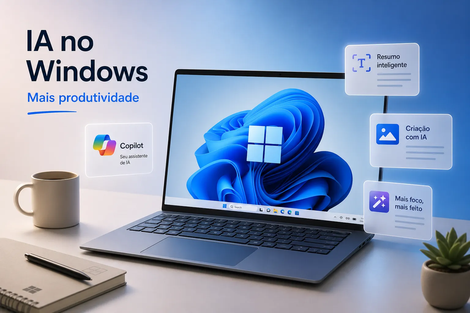 Recursos de IA do Windows: Como Usar Para Ser Mais Produtivo